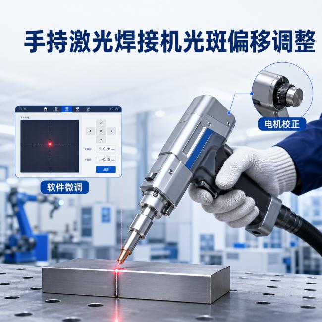 手持激光焊接机光斑偏移要怎么调整？
